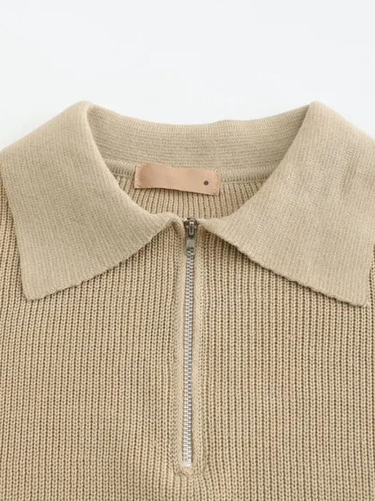 Half Zip Sweater | Luxury Knitwear Jumper