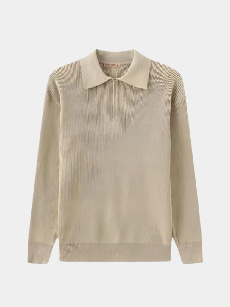 Half Zip Sweater | Luxury Knitwear Jumper