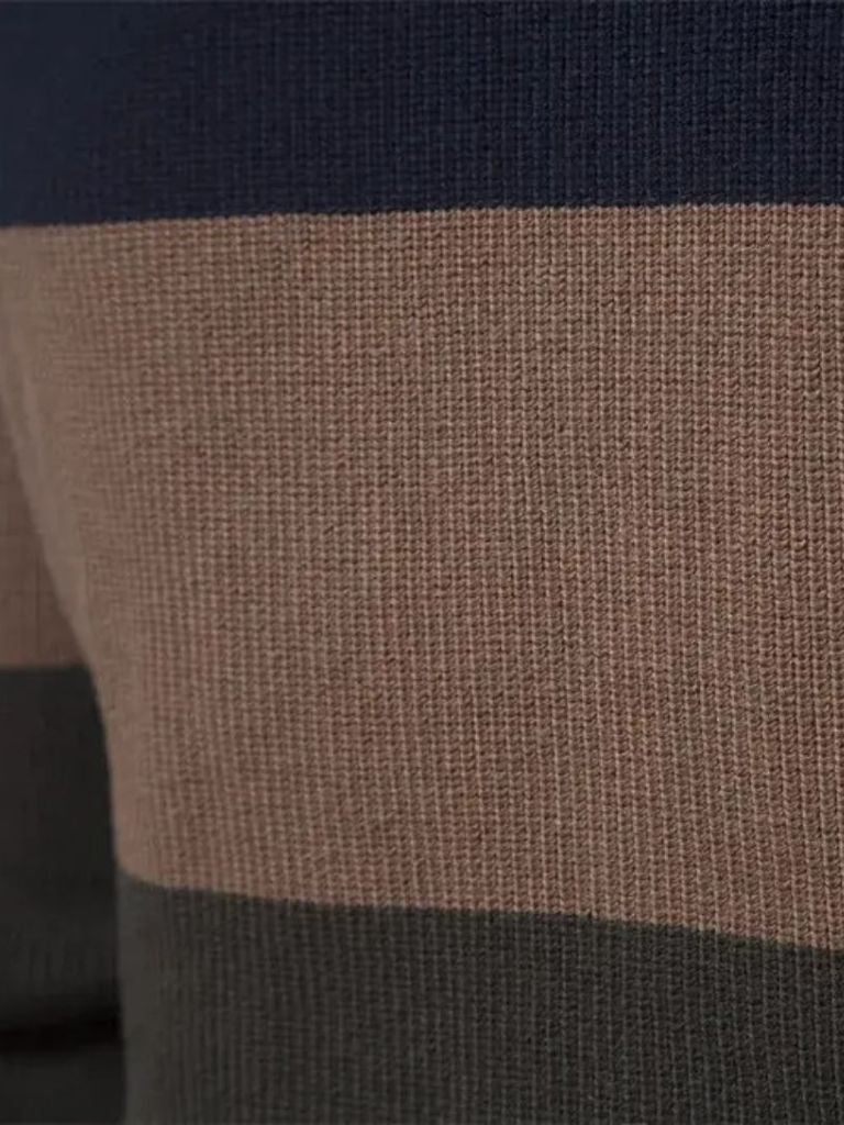 Knit Zipper Sweater - Soft Cotton Pullover