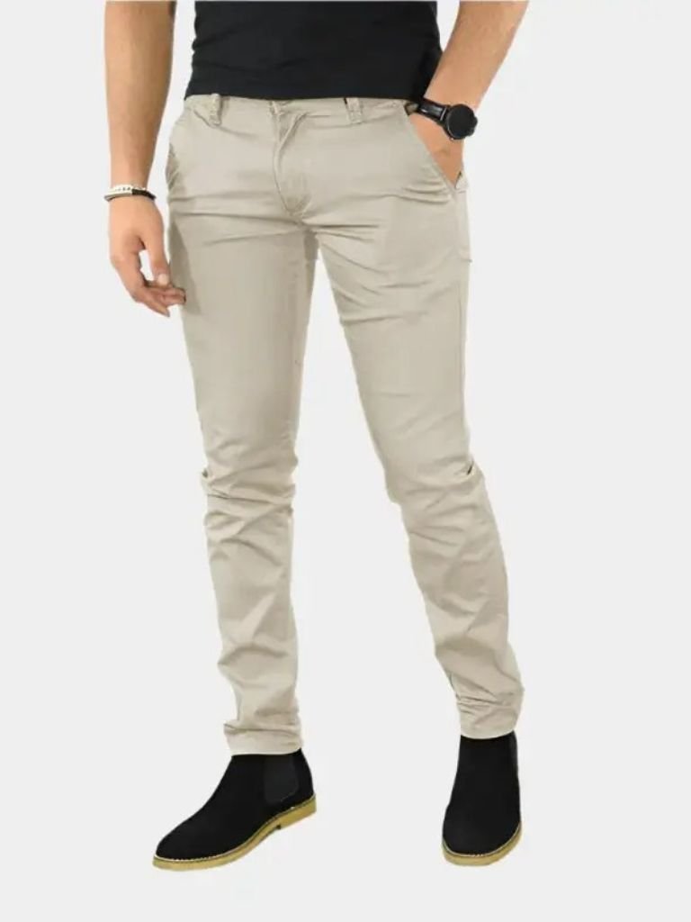Slim Fit Pants | Premium Straight Trousers