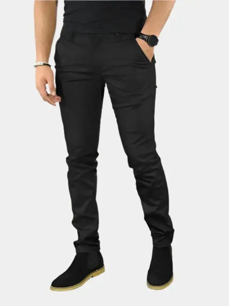 Slim Fit Pants | Premium Straight Trousers