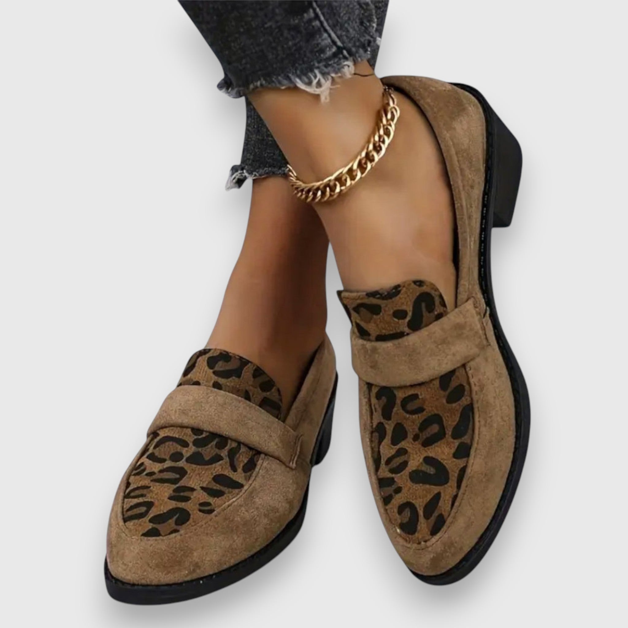Comfortable Loafers Leopard Print