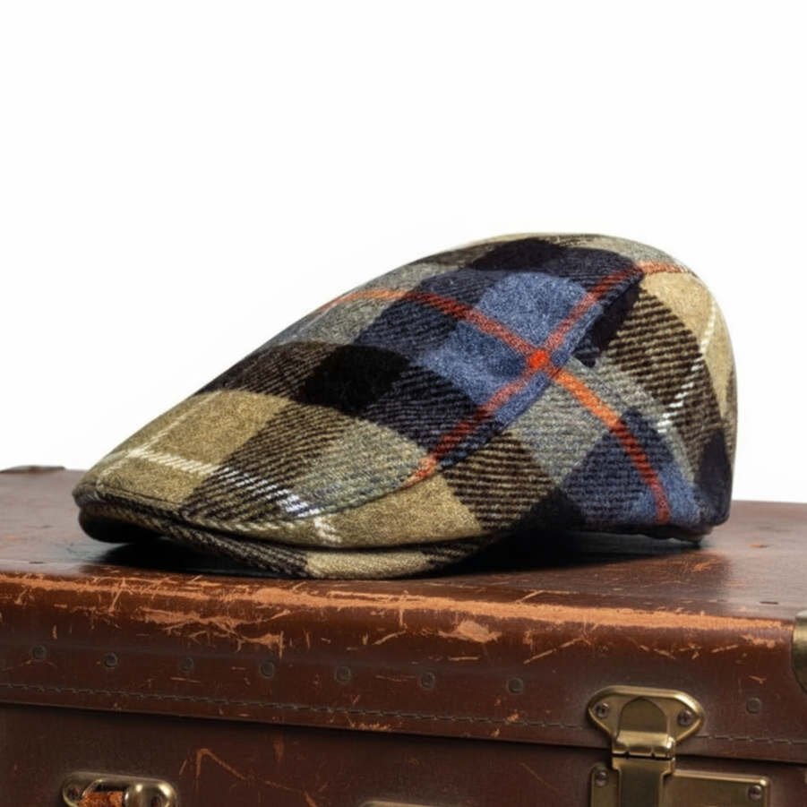Wool Flat Cap – Classic Check