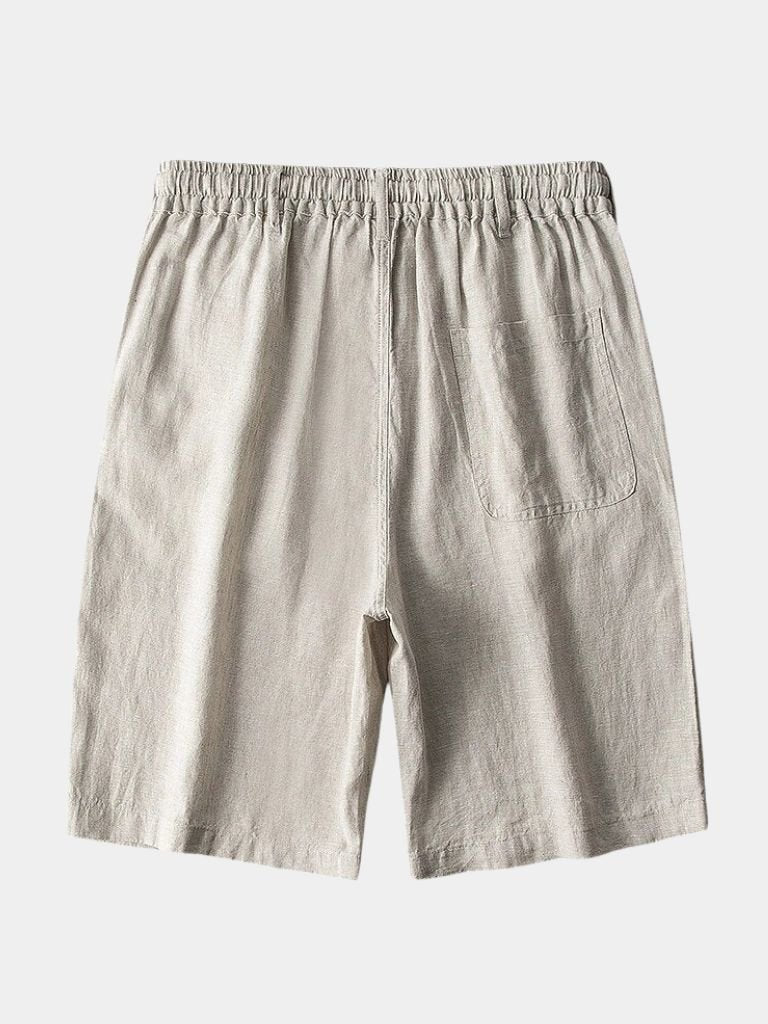 Gray Linen Shorts | Lightweight Breathable Style