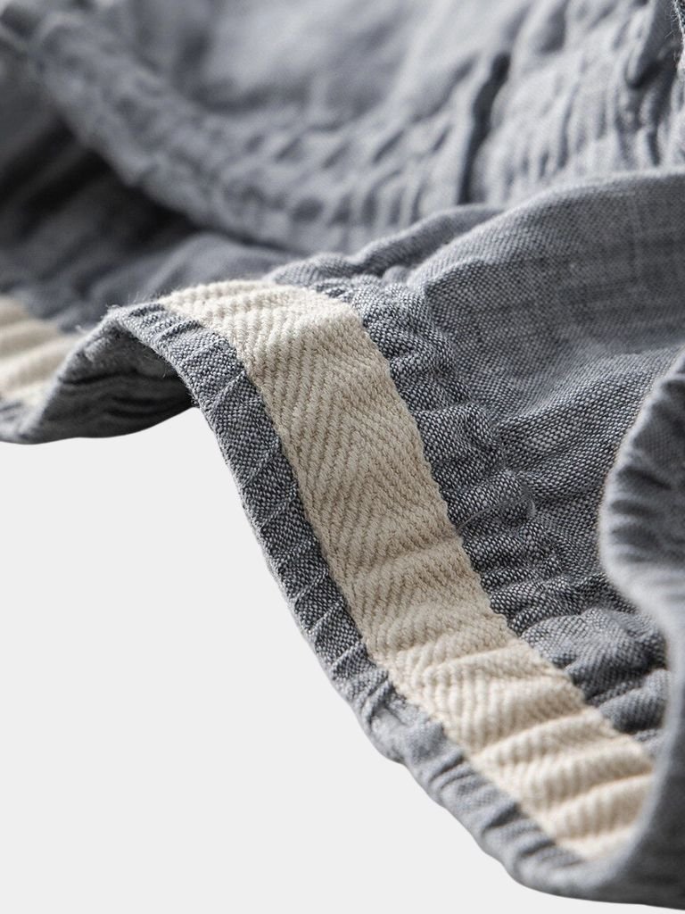 Gray Linen Shorts | Lightweight Breathable Style