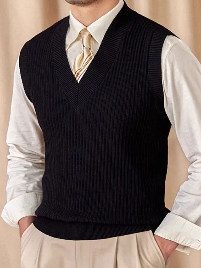 Knit Waistcoat Vest – Premium Stylish Waistcoat Sweater