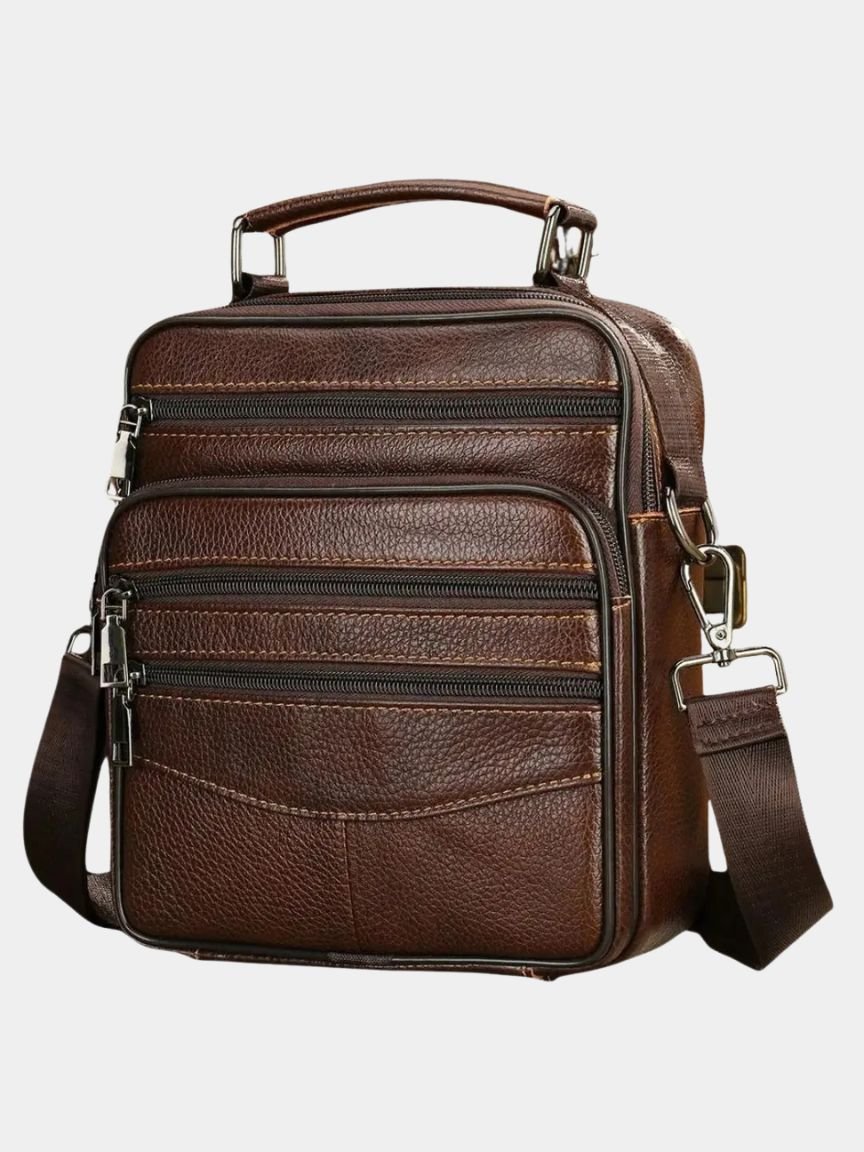 Men's Leather Shoulder Bag | Premium Classic Satchel