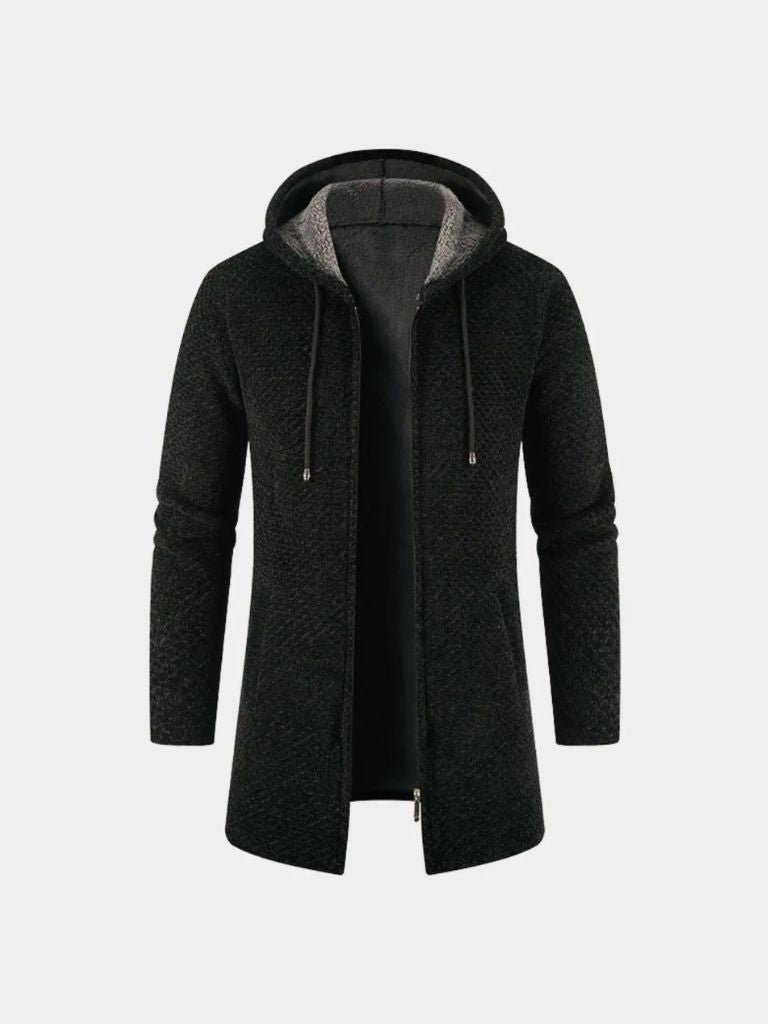 Knitted Hooded Coat | Stylish Winter