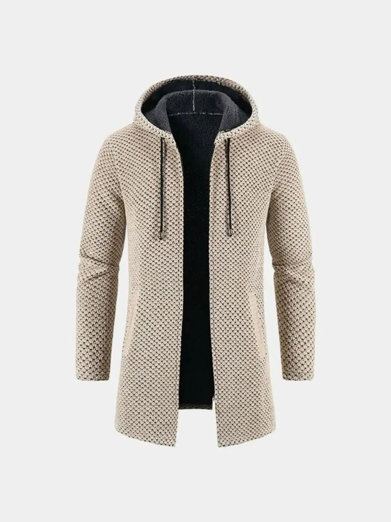 Knitted Hooded Coat | Stylish Winter