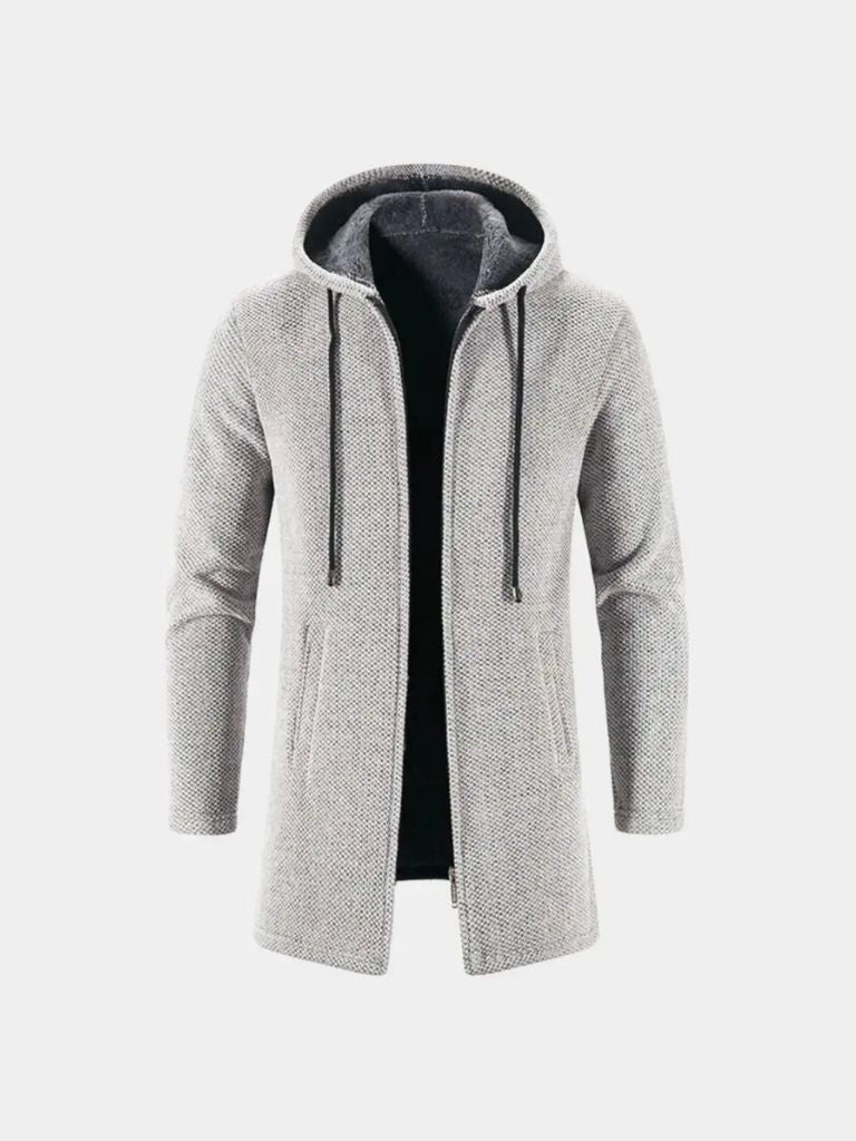 Knitted Hooded Coat | Stylish Winter
