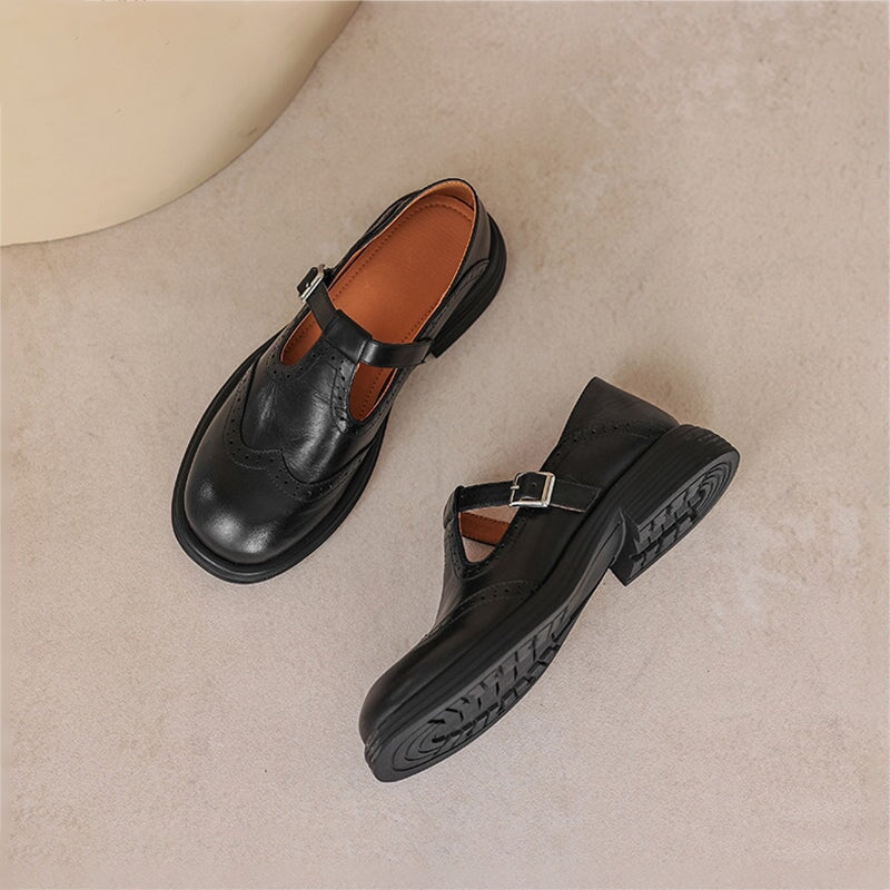 Leather Mary Janes – Elegant Comfort