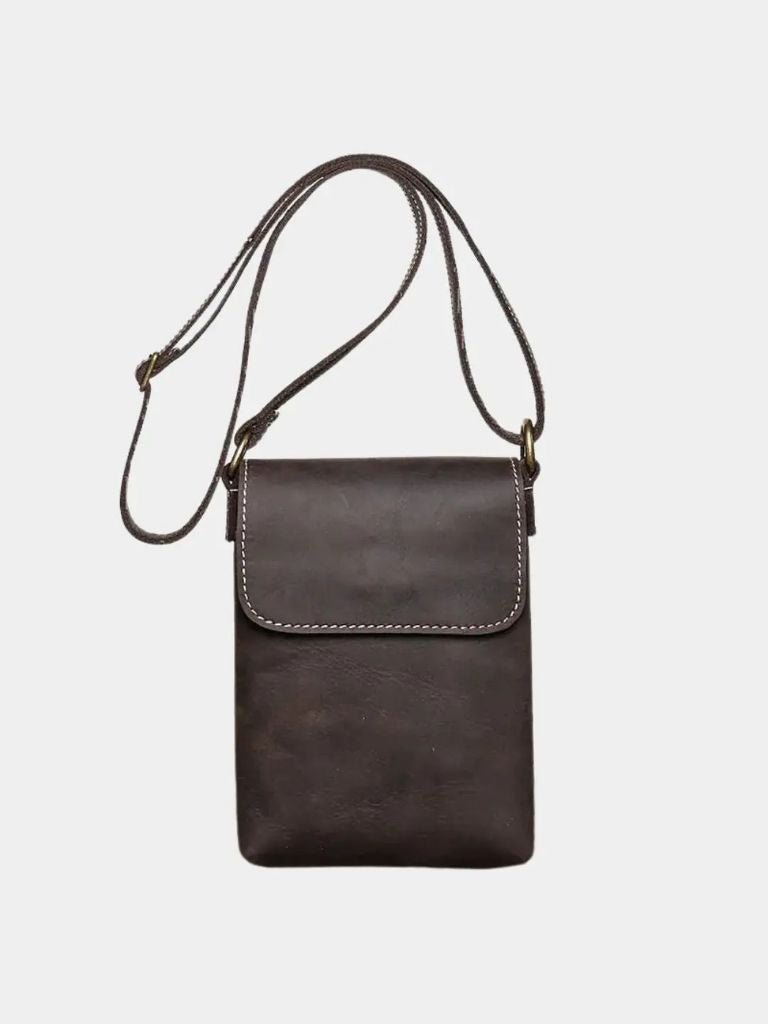 Men's Leather Shoulder Bag – Mini Luxury Crossbody
