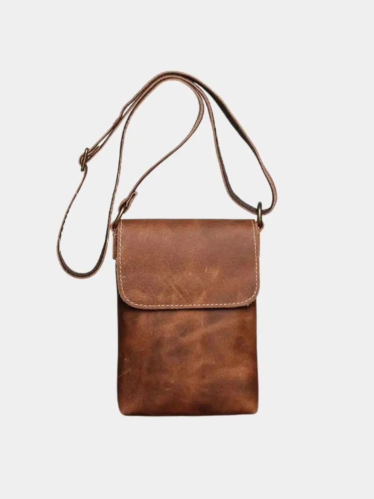 Men's Leather Shoulder Bag – Mini Luxury Crossbody