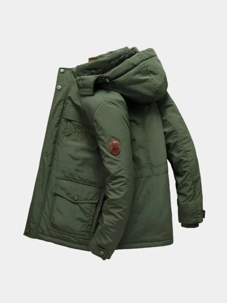 Hooded Military Jacket – Stylish Urban Camo Coat