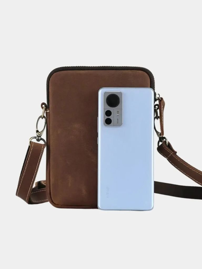 Leather Crossbody Bag | Compact Minimalist