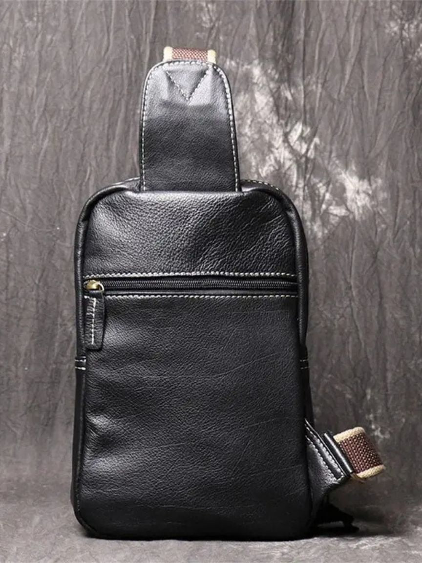 Leather Shoulder Bag - Minimalist Premium Design