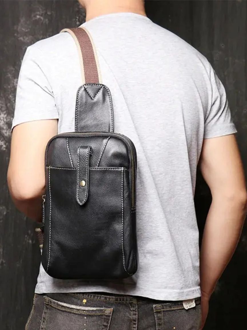Leather Shoulder Bag - Minimalist Premium Design
