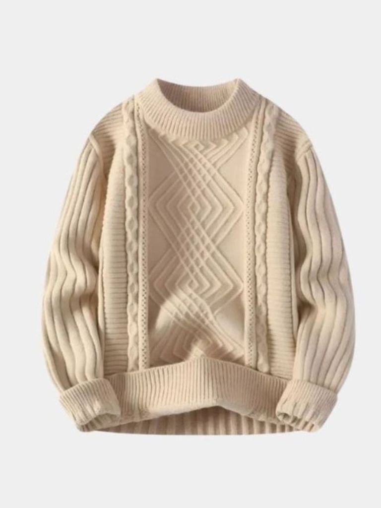 Minimalist Textured Sweater – Luxury Knitwear by Viretti Milano