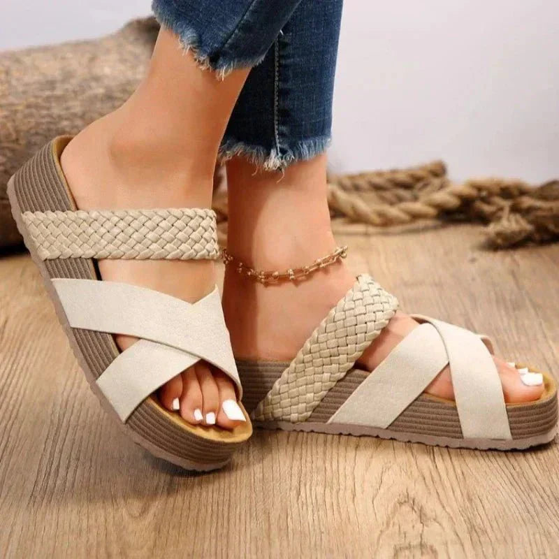 Comfort Style Sandals - Elegant PU