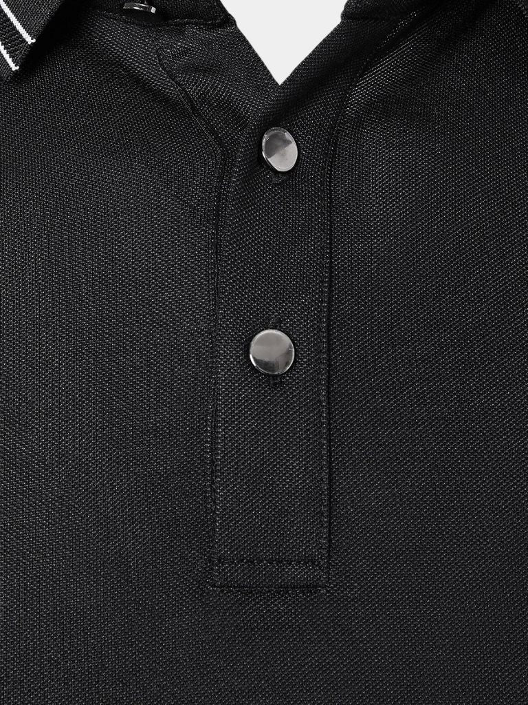 Obsidian Trim Polo - Refined Men's Fashion