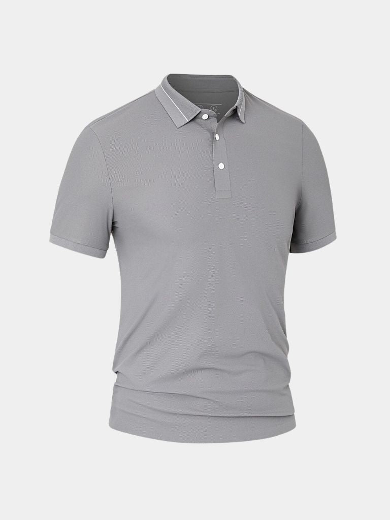 Steel Grey Polo Shirt | Breathable Comfort