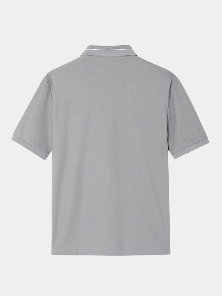 Steel Grey Polo Shirt | Breathable Comfort