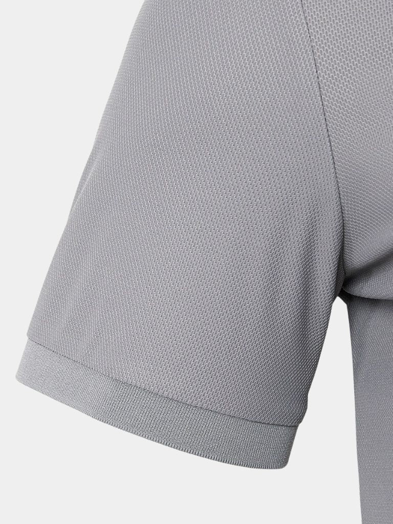 Steel Grey Polo Shirt | Breathable Comfort
