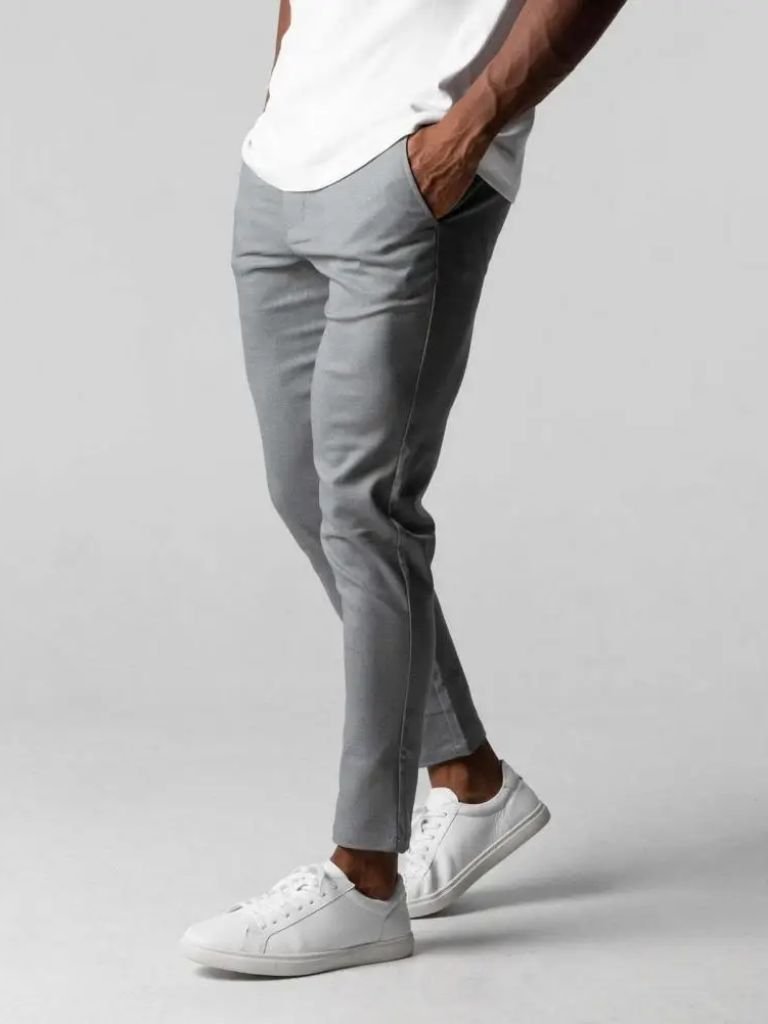 Stretchy Slim Fit Pants | Modern Trousers