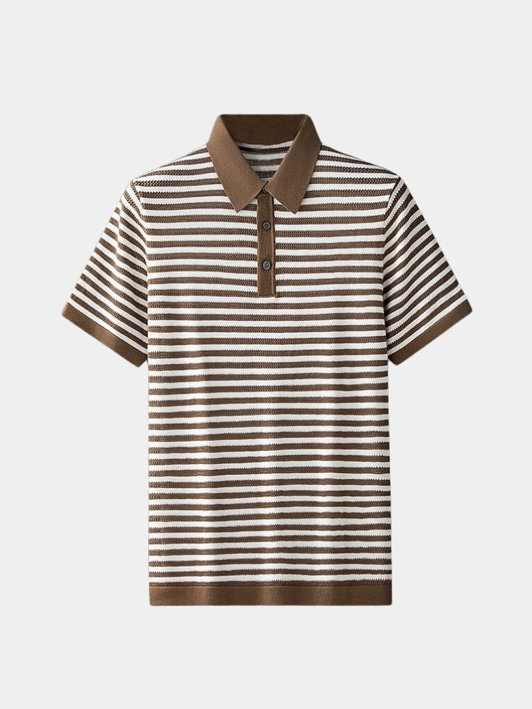 Striped Polo Shirt Classic Elegance