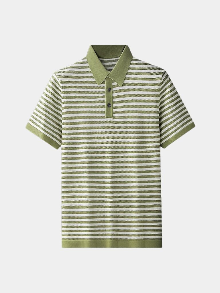 Striped Polo Shirt Classic Elegance