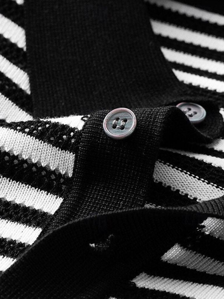 Striped Polo Shirt Classic Elegance