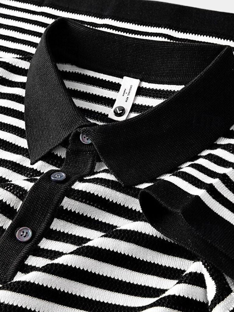 Striped Polo Shirt Classic Elegance