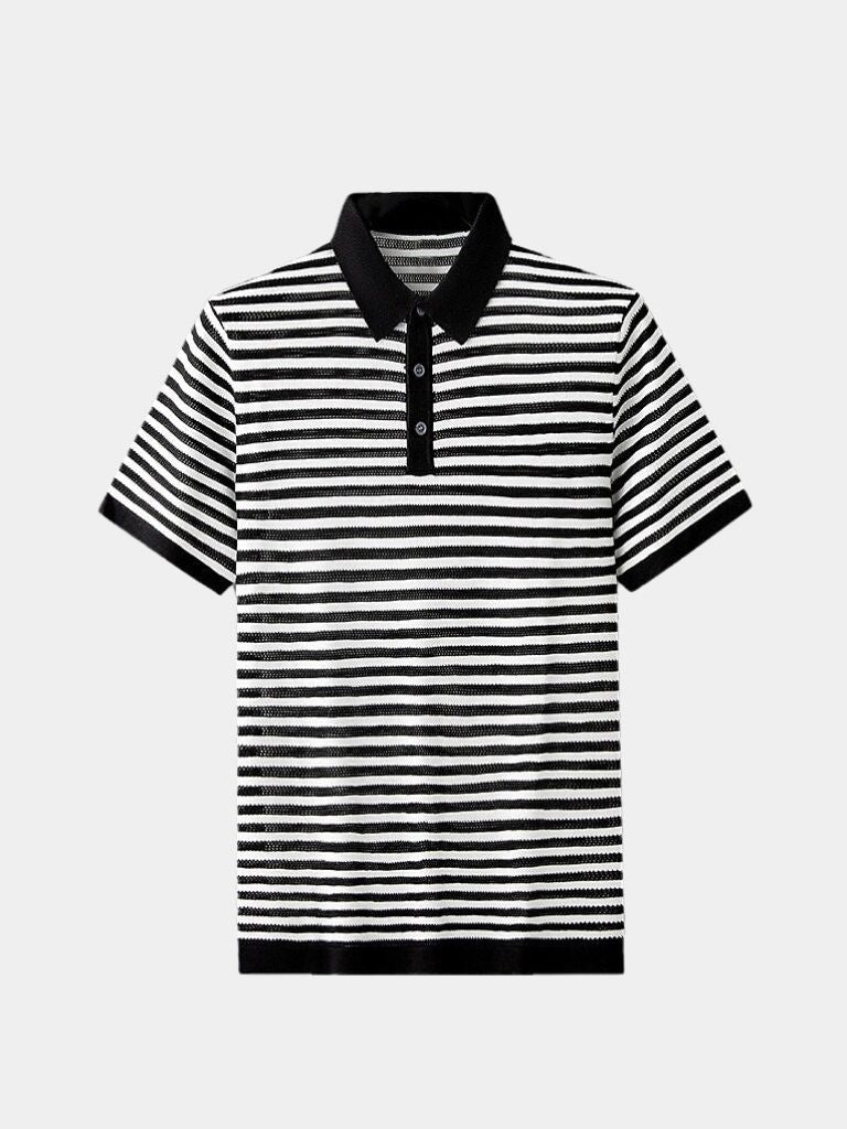 Striped Polo Shirt Classic Elegance