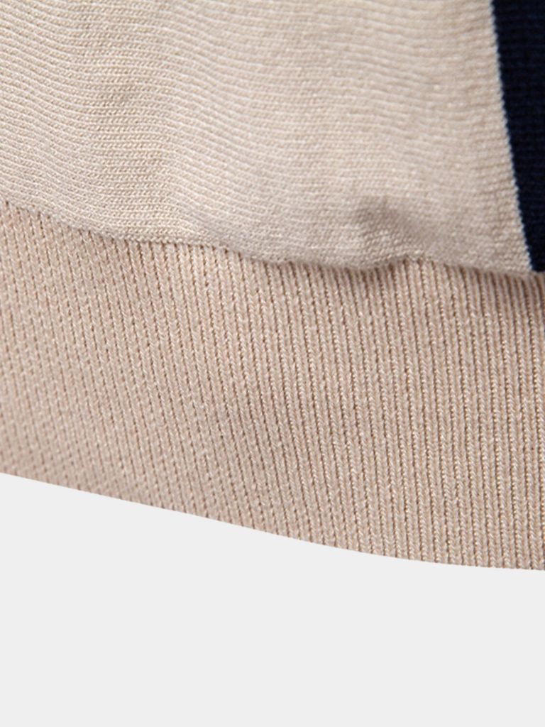 Striped Polo Shirt – Elegant Embroidery