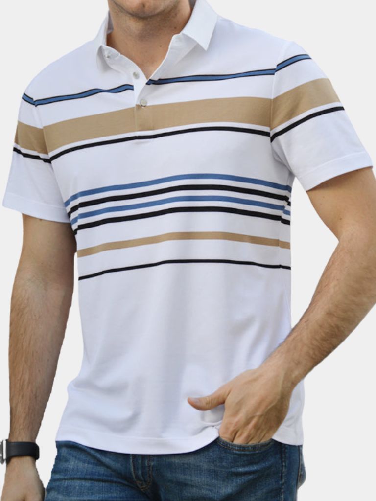 Sunset Stripe Polo Classic Fit