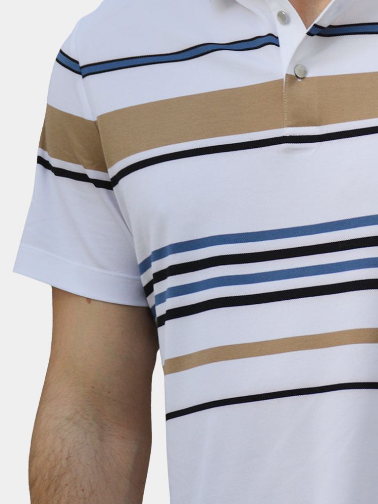 Sunset Stripe Polo Classic Fit