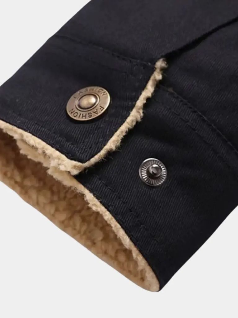 Retro Fleece Bomber Jacket - Classic Style