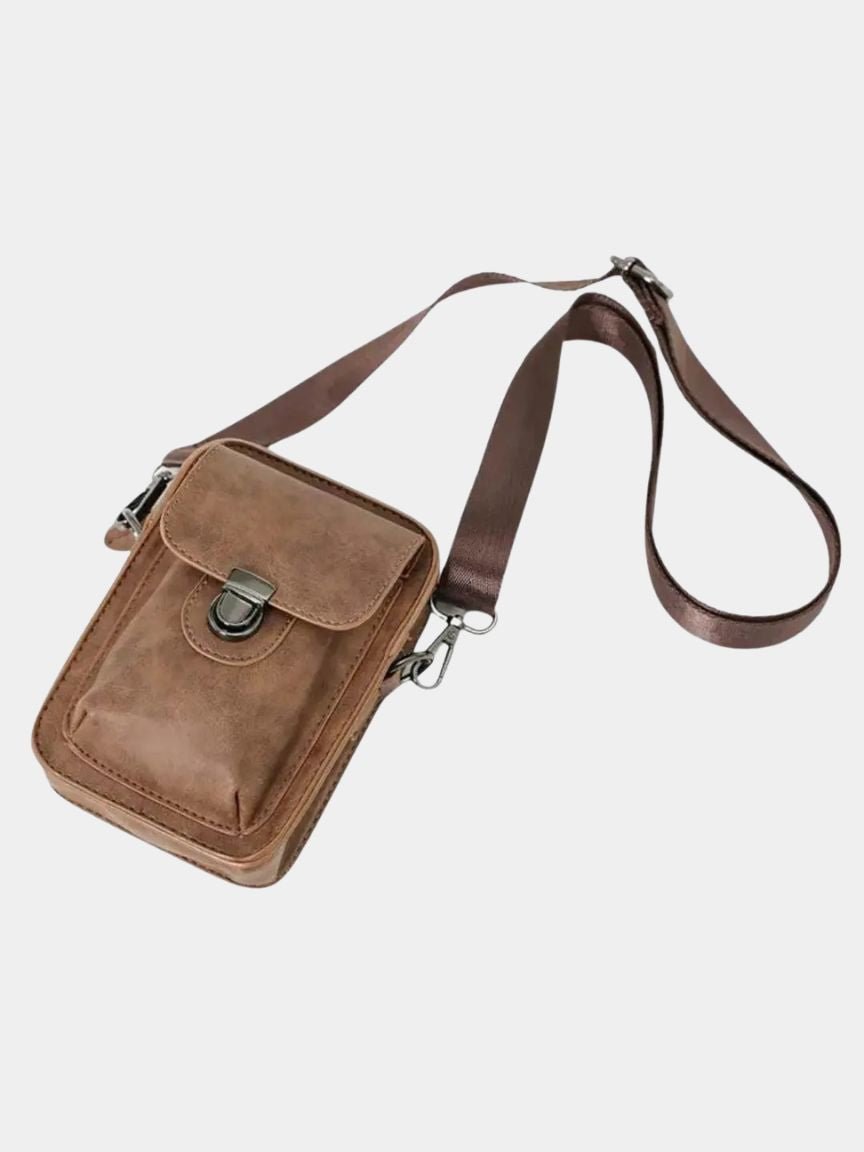 Vintage Leather Crossbody Mini Bag
