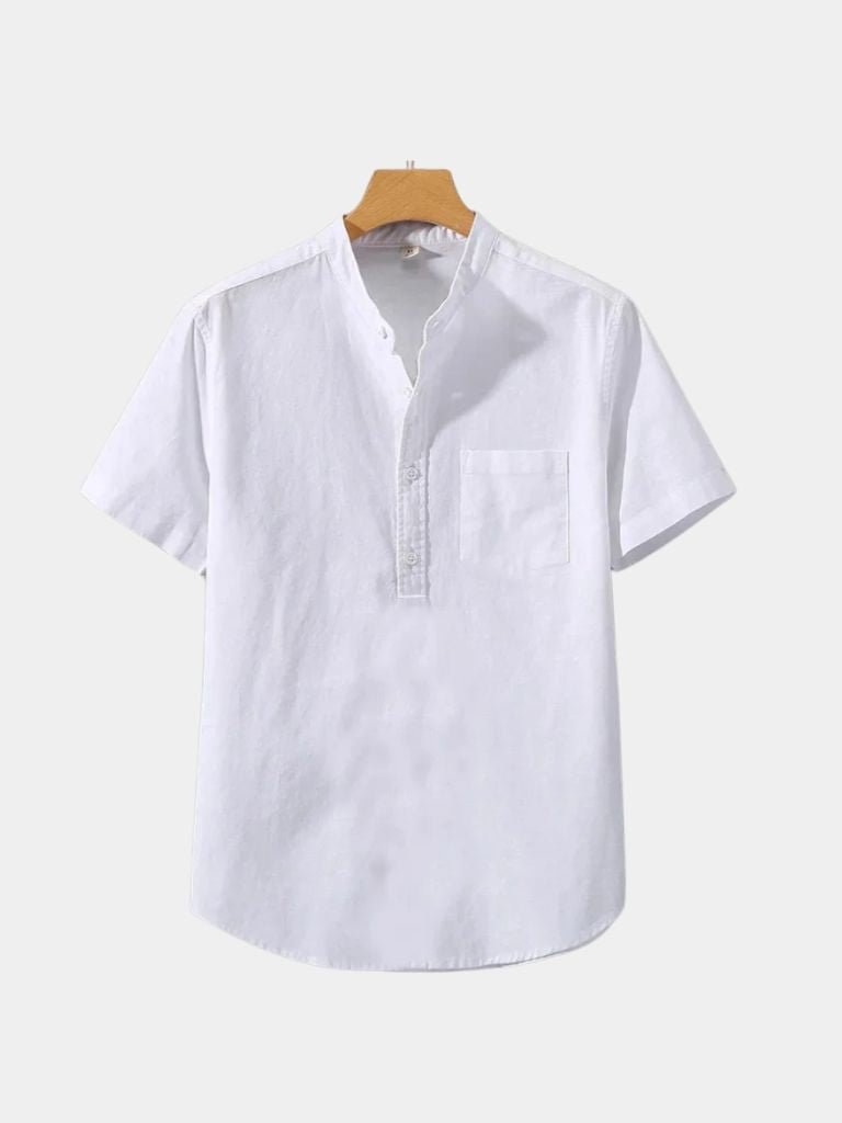 White Linen T-Shirt - Premium Tailored Tee