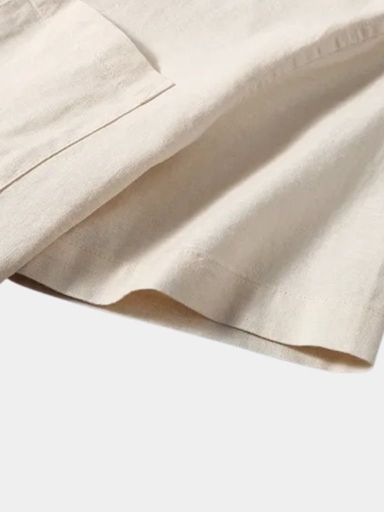 White Linen T-Shirt Tailored Elegance