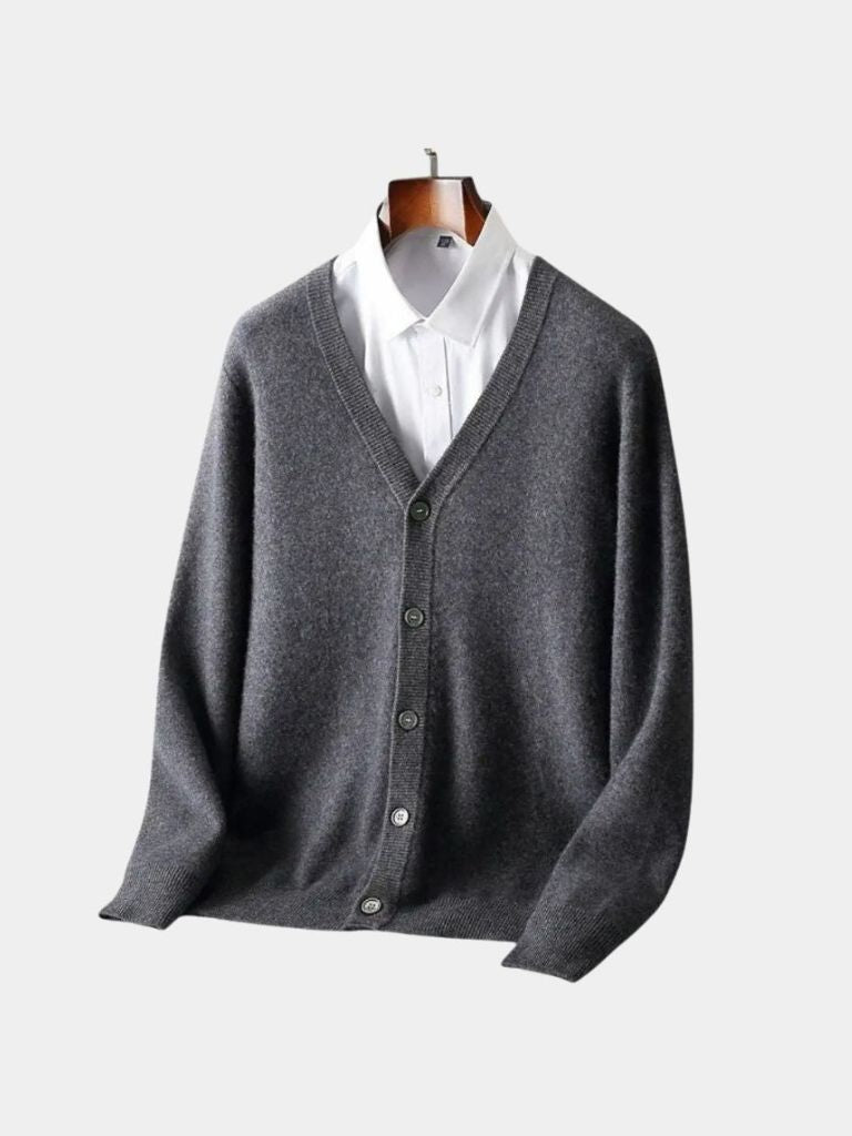 Merino Wool Cardigan | Premium Knit Sweater