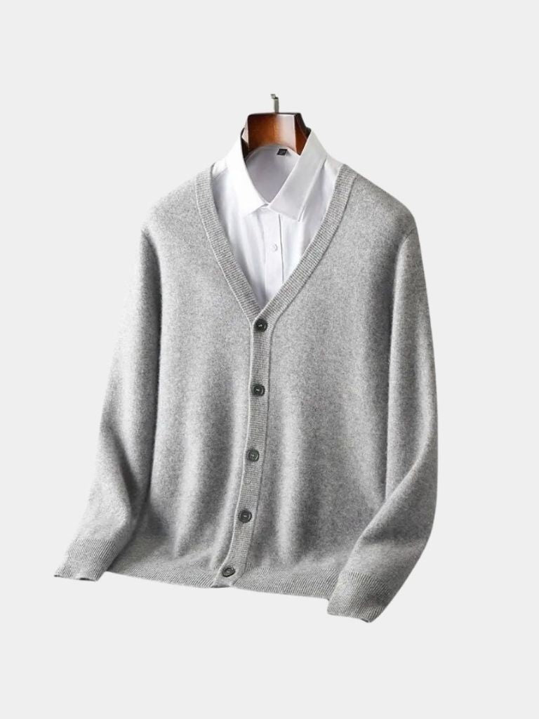 Merino Wool Cardigan | Premium Knit Sweater