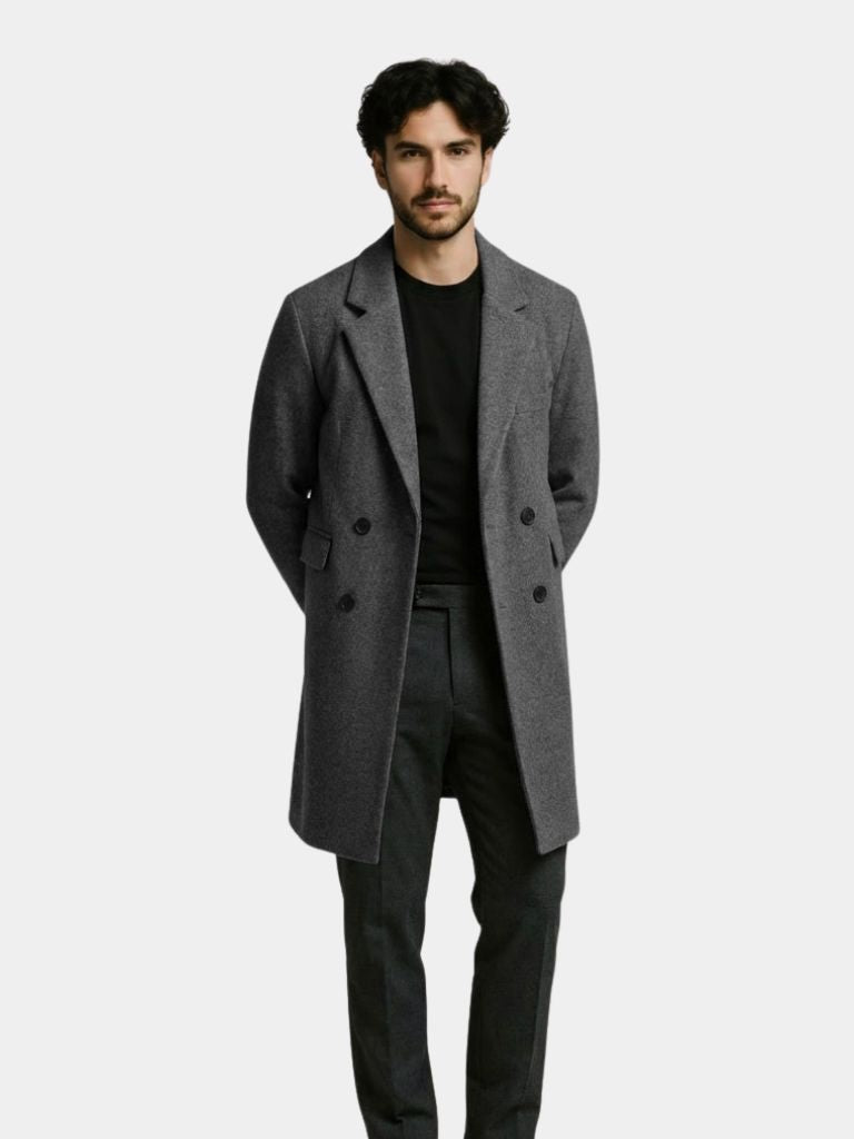 Executive Urban Coat – Modern Tailored Silhouette