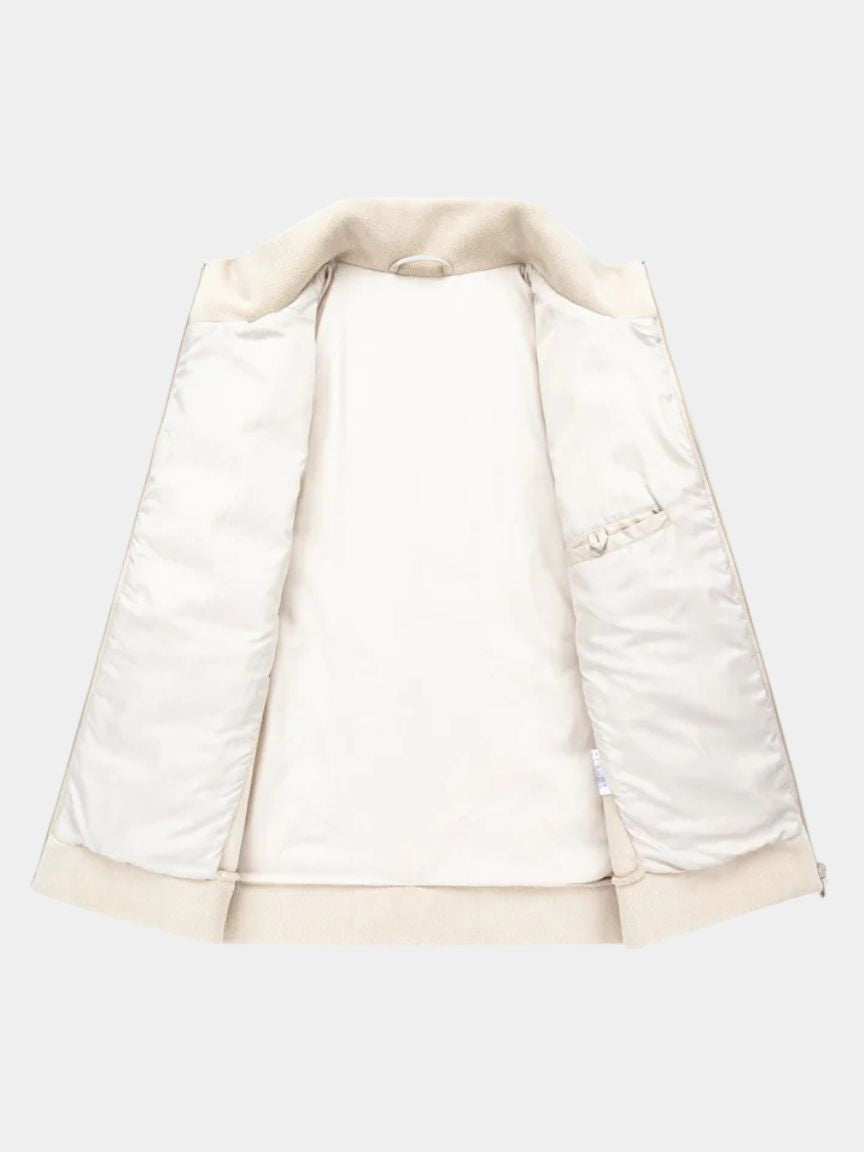 Hybrid Cream Jacket – Lightweight Insulated Coat