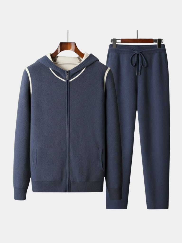 Taupe Cashmere Set – Elegant Knitwear