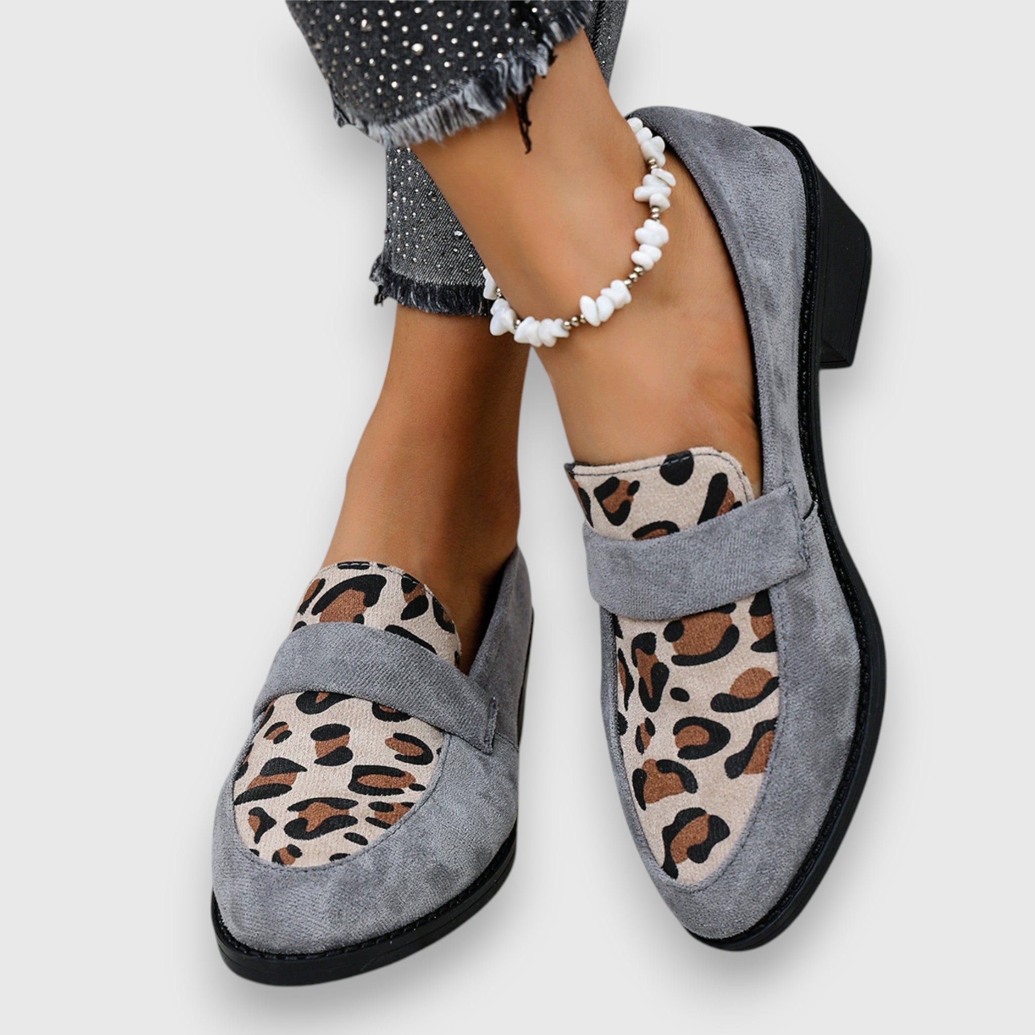 Comfortable Loafers Leopard Print