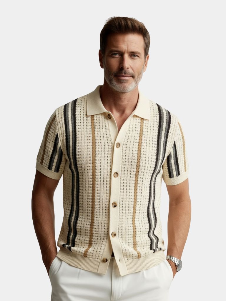 Sunset Groove Polo Shirt - Tailored Fit Luxury