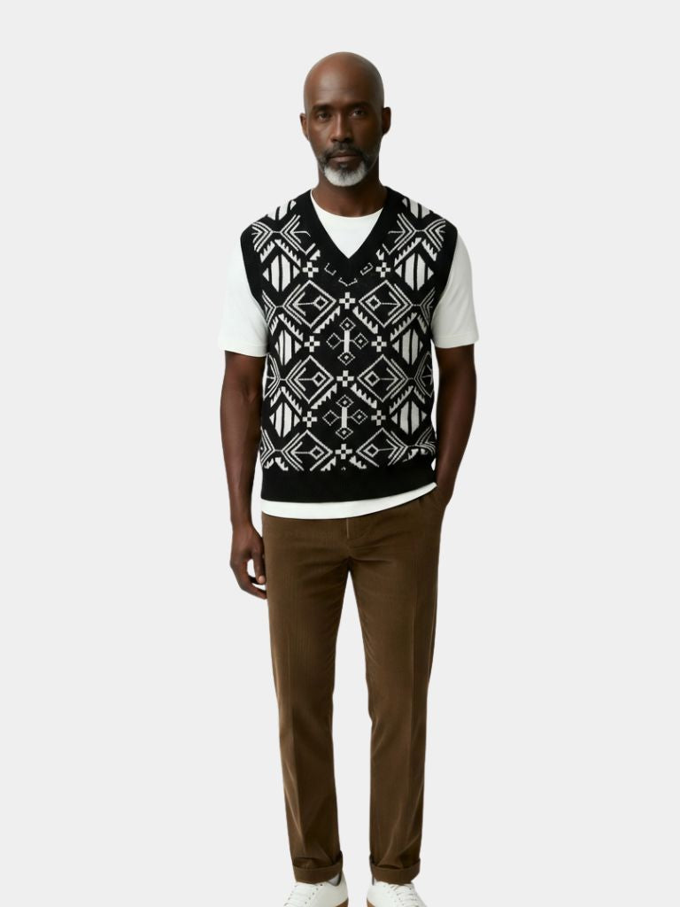 Vintage Knit Vest | Retro Knitwear Fashion