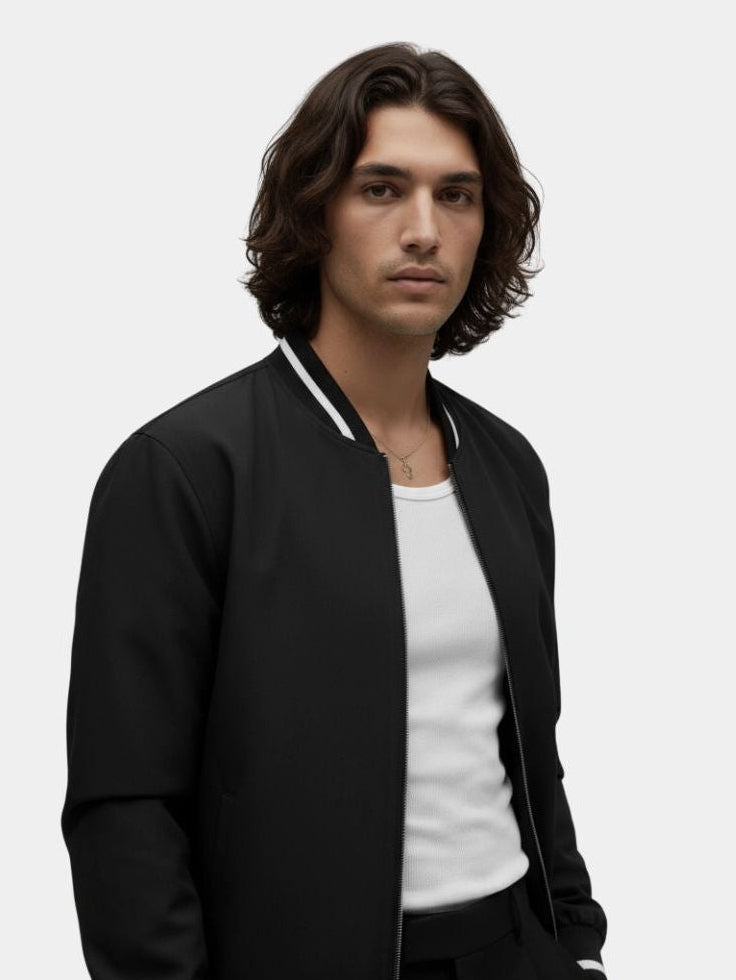 Baseball Bomber Jacket - Stylish Urban Coat