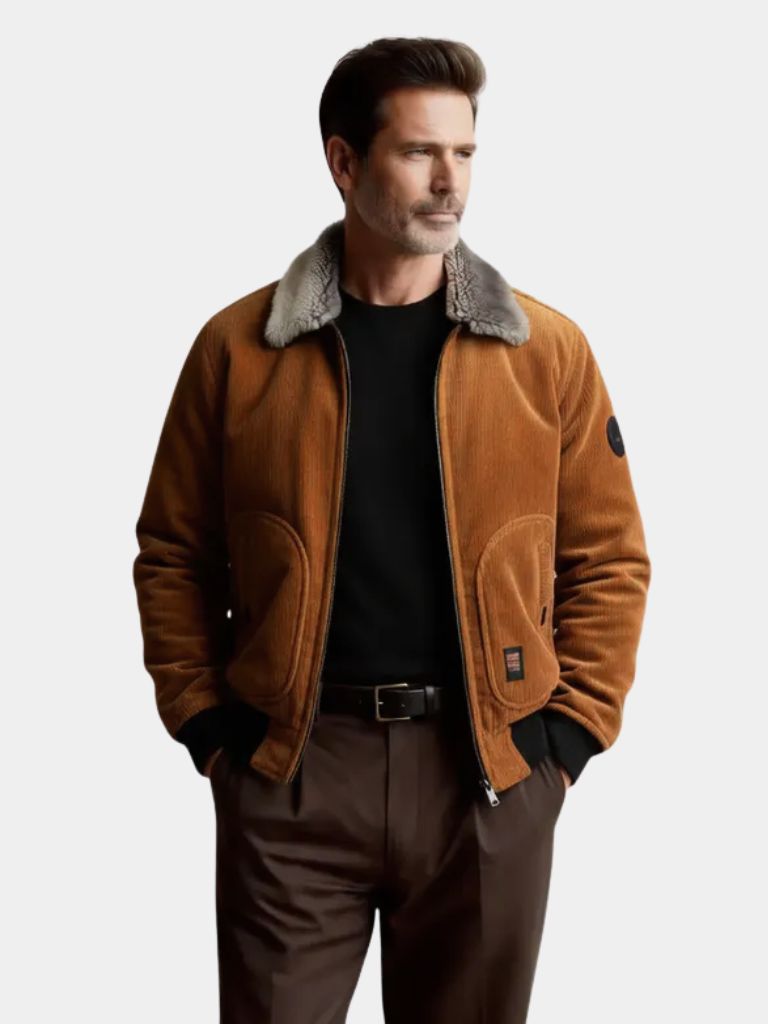 Thermal Windbreaker Jacket – Corduroy Coat